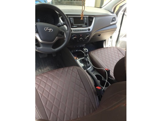 Авточехлы на Hyundai Solaris 2