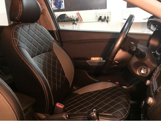 Каркасные авточехлы на KIA Rio 3 Каркасные авточехлы на KIA Rio 3